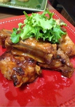 フライパンで！柑橘照り焼きスペアリブ-レシピのメイン写真