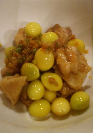 鶏肉と銀杏のネギ油あえ-レシピのメイン写真