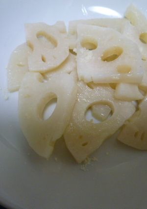 ■幼児食■かみかみ！れんこんのバター炒め-レシピのメイン写真