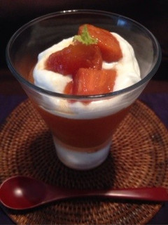 簡単 柿のカフェスイーツ-レシピのメイン写真