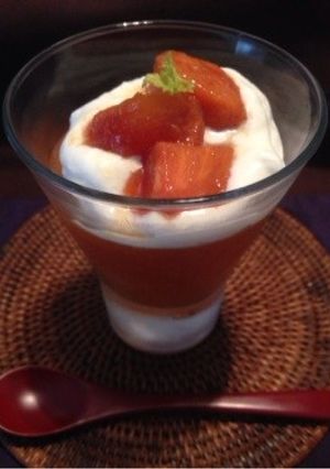 簡単 柿のカフェスイーツ-レシピのメイン写真