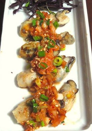 牡蠣のソテー～２種のごま風味だれ-レシピのメイン写真