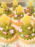青汁さつまいも♡クリスマスツリータルト