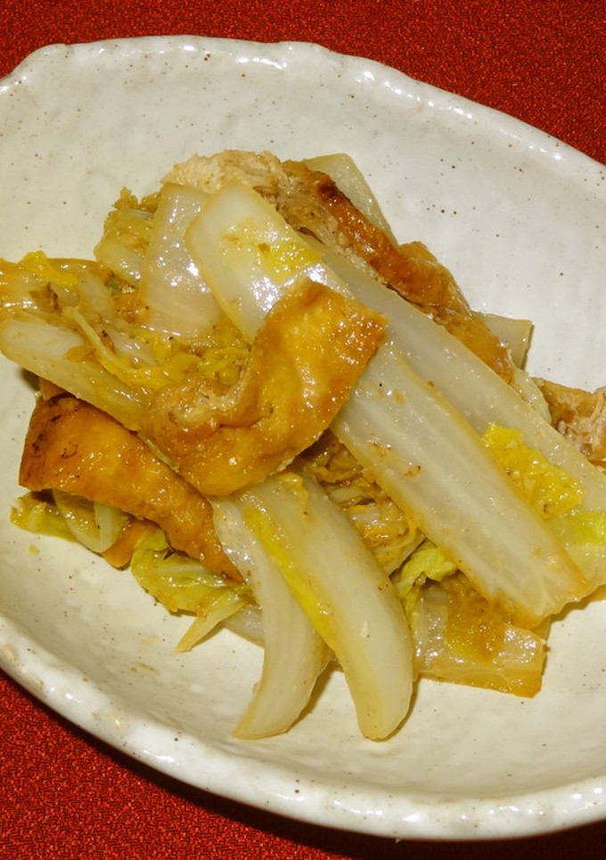 いつもの常備菜　白菜とお揚げのゴマ煮-レシピのメイン写真