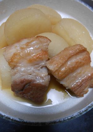 豚ばらブロック肉と大根の煮物-レシピのメイン写真