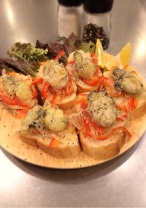 牡蠣のタルティーヌ-レシピのメイン写真