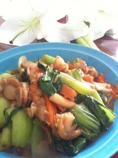 ちんげん菜とほたて☆野菜炒め-レシピのメイン写真
