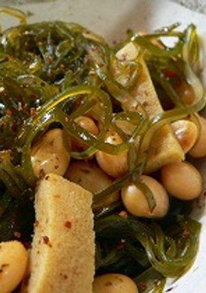 切り昆布と大豆の煮付け-レシピのメイン写真