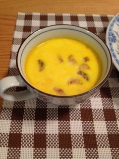 かぼちゃサラダリメイク☆ミルクスープ-レシピのメイン写真