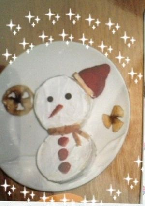 クリスマス☆雪だるま キャラケーキ♪-レシピのメイン写真