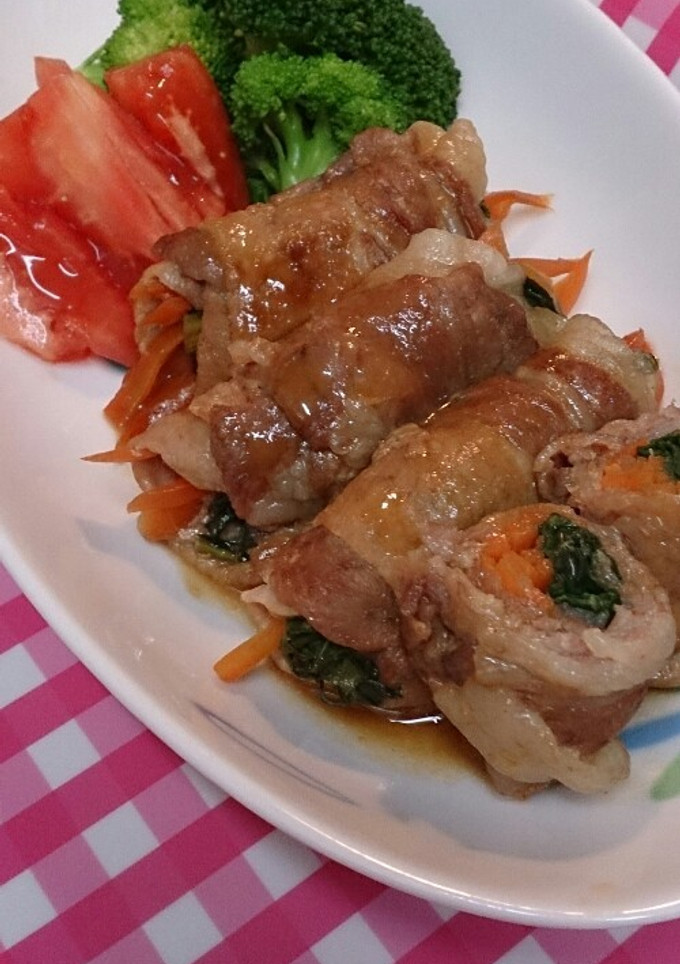 しょうが焼きのたれでやわらか肉巻き-レシピのメイン写真