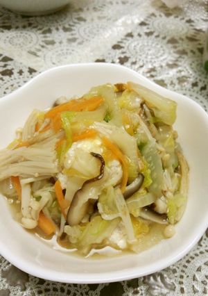 ふわふわ鶏団子の野菜あんかけ-レシピのメイン写真
