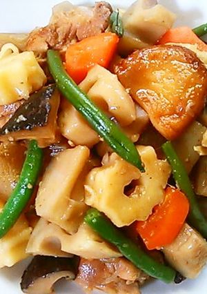 隠し味が決め手！我が家のいり鶏(筑前煮)-レシピのメイン写真