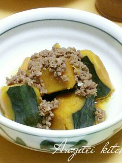 かぼちゃのそぼろ煮-レシピのメイン写真