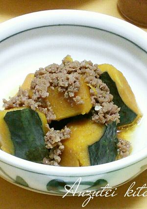 かぼちゃのそぼろ煮-レシピのメイン写真