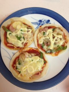餃子の皮でなんちゃってピザ!-レシピのメイン写真