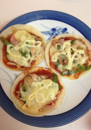 餃子の皮でなんちゃってピザ！-レシピのメイン写真
