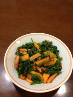 ほうれん草と柿の胡麻和え-レシピのメイン写真
