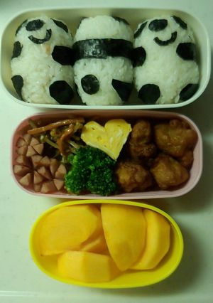 パンダのおにぎり弁当-レシピのメイン写真