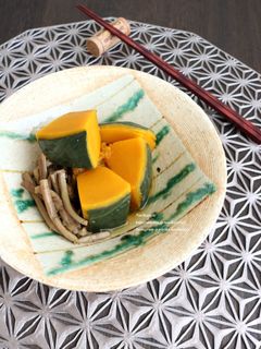 かぼちゃとぜんまいの煮物-レシピのメイン写真