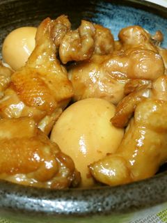 鶏手羽元とゆで卵のさっぱり甘酢煮-レシピのメイン写真