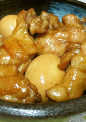 鶏手羽元とゆで卵のさっぱり甘酢煮-レシピのメイン写真