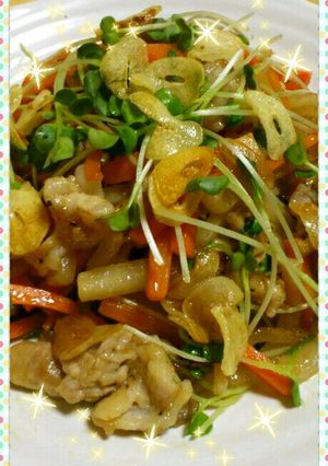 豚肉と大根のにんにくバター醤油炒め♪-レシピのメイン写真