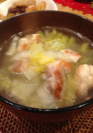 体ポカポカ❤ 白菜と鳥肉の和風スープ-レシピのメイン写真