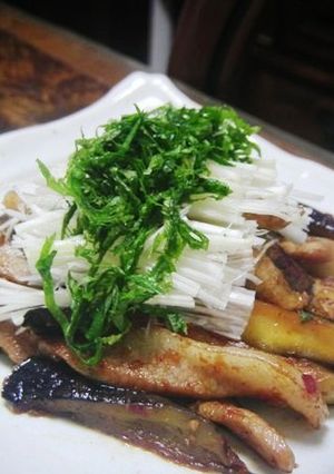 トントロとなすの甘辛炒め-レシピのメイン写真