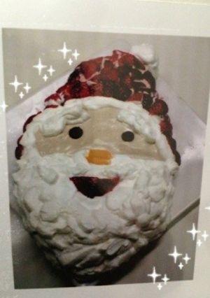 クリスマス☆サンタさん♪キャラケーキ-レシピのメイン写真