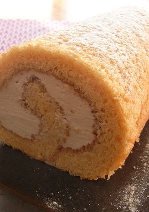 黒糖豆腐クリームのきなこロールケーキ-レシピのメイン写真