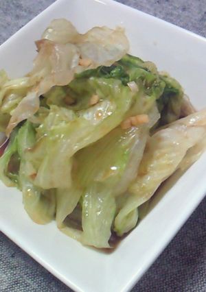 レタスのニンニク醤油炒め-レシピのメイン写真
