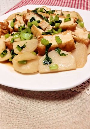 厚揚げとかぶのオイスター炒め♪-レシピのメイン写真