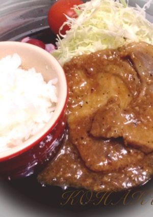 味付けお肉♪厚切り豚肉お味噌と塩麹で！-レシピのメイン写真