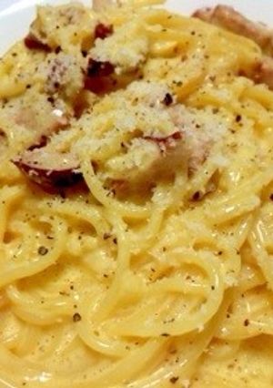 鴨ローストのカルボナーラ-レシピのメイン写真