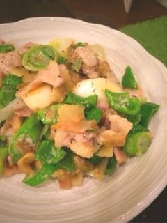旨味たっぷり搾菜と豚肉のチーズ炒め-レシピのメイン写真