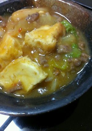 麻婆味の 白菜&厚揚げ～丼にも合います♪-レシピのメイン写真