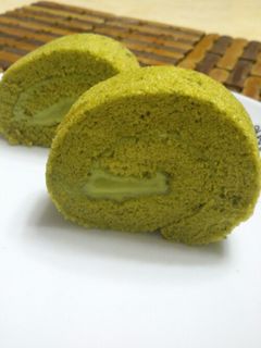 ダブル抹茶チーズロールケーキ-レシピのメイン写真