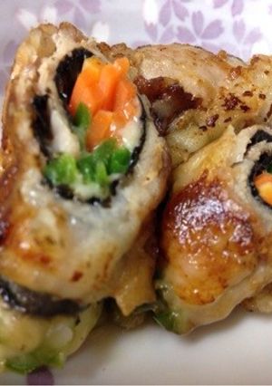 海苔チーズin野菜の肉巻き-レシピのメイン写真