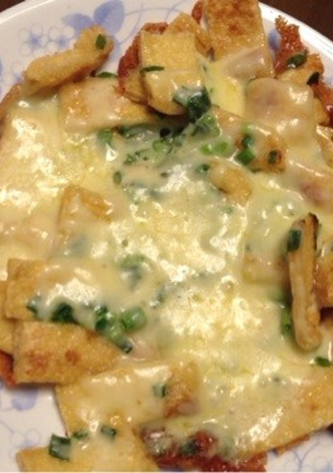 簡単すぎる♪油揚げのネギチーズ焼き-レシピのメイン写真