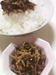 *えのき* と *のり* の佃煮-レシピのメイン写真