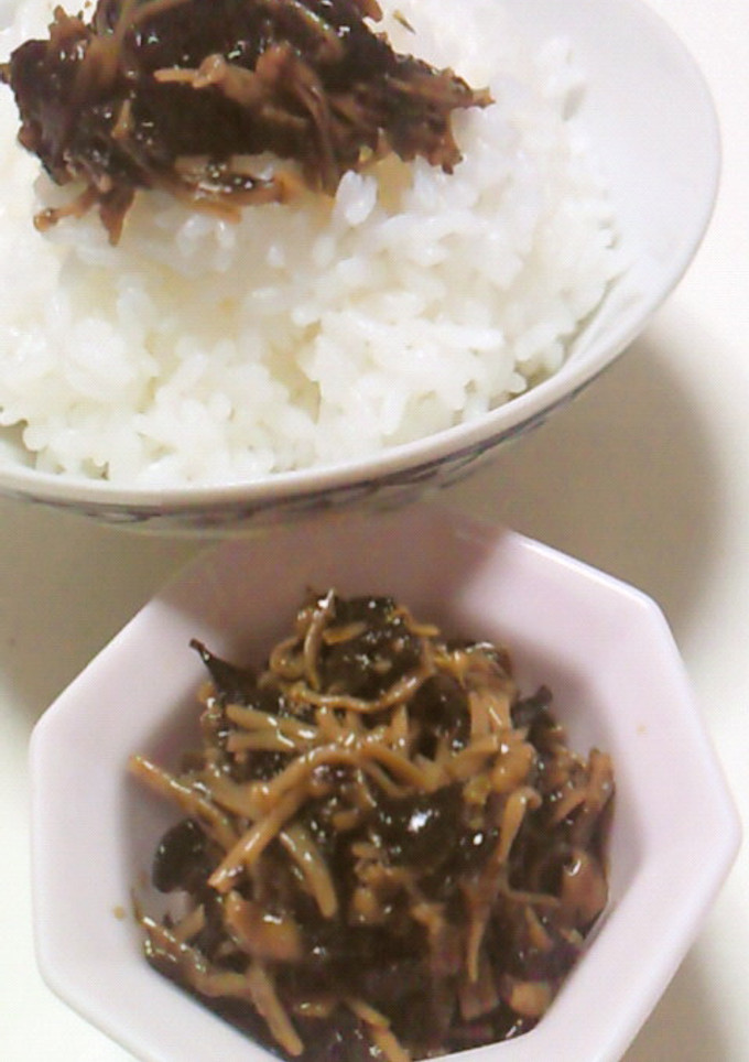 *えのき* と *のり* の佃煮-レシピのメイン写真