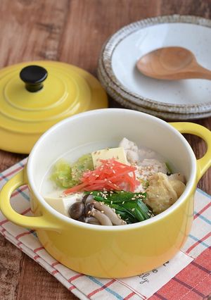 鶏むね肉のバターとろみスープ鍋-レシピのメイン写真