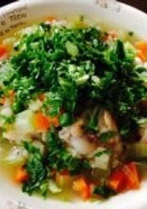 鶏と押麦のスープ-レシピのメイン写真