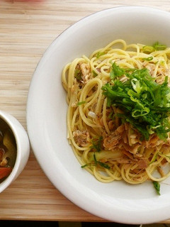 昆布茶入り♡桜えびの春パスタ-レシピのメイン写真