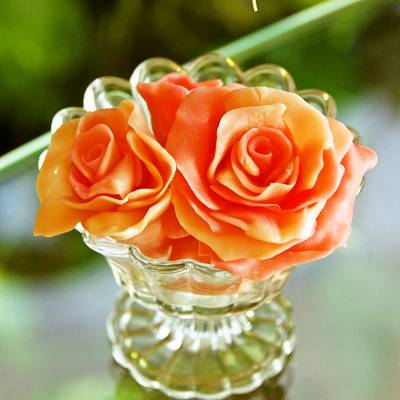 本命用デコレーションに♡簡単チョコの薔薇 by ❤ももら  