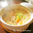 焼き鮭の粕汁風ごま豆乳鍋