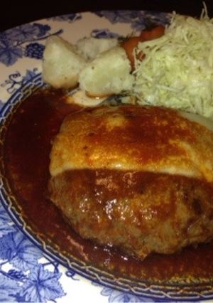 チーズin&onハンバーグ-レシピのメイン写真