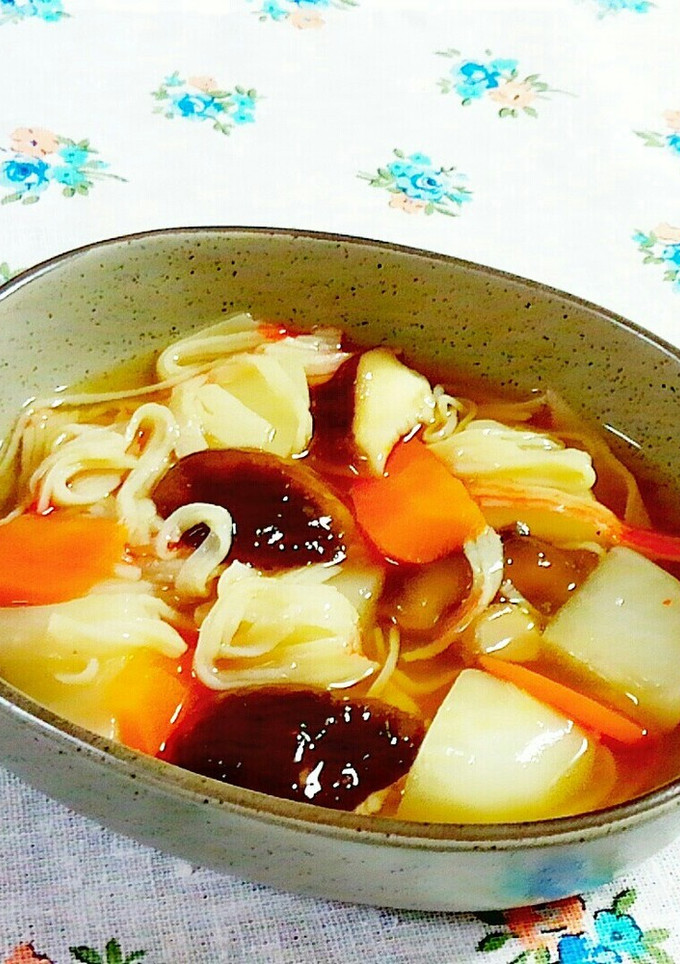 カブと椎茸・かに蒲鉾のとろとろ煮♪-レシピのメイン写真