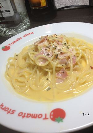 【全卵・牛乳・ボウル】で速攻カルボナーラ-レシピのメイン写真